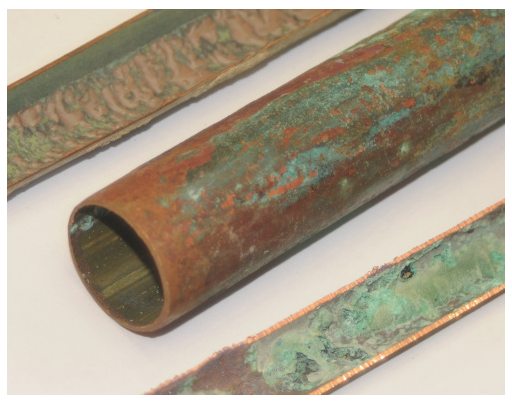 Corroded copper pipes are good candidates for epoxy relining